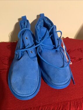 UGG Men's Chukka Boots in Bright Blue Suede